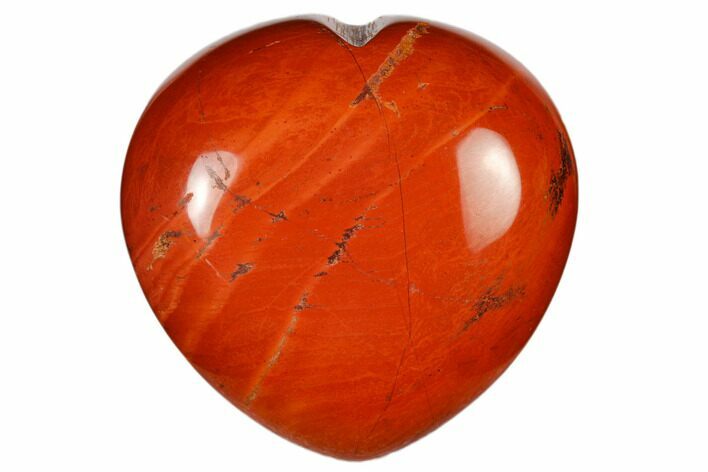 1.5" Polished Red Jasper Heart - Photo 1